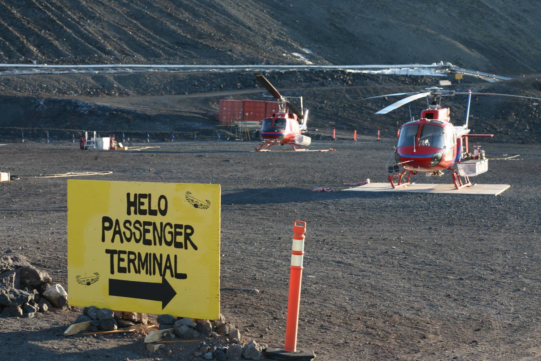 McMurdo's heliport.