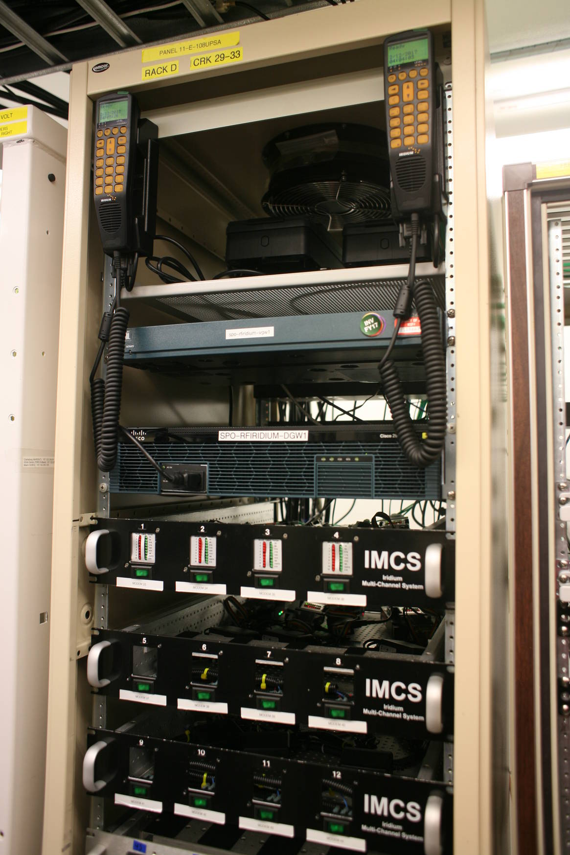 The station's 24/7 Iridium internet and phone system.