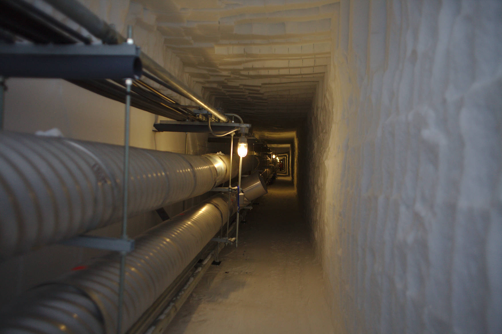 The ice tunnels are a network of underground corridors connecting the station to the Rod Well (our water well) and the sewer bulbs